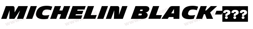Michelin Black字体转换